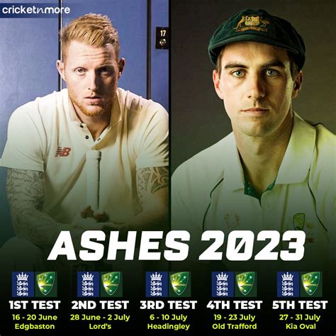 england australia cricket test schedule